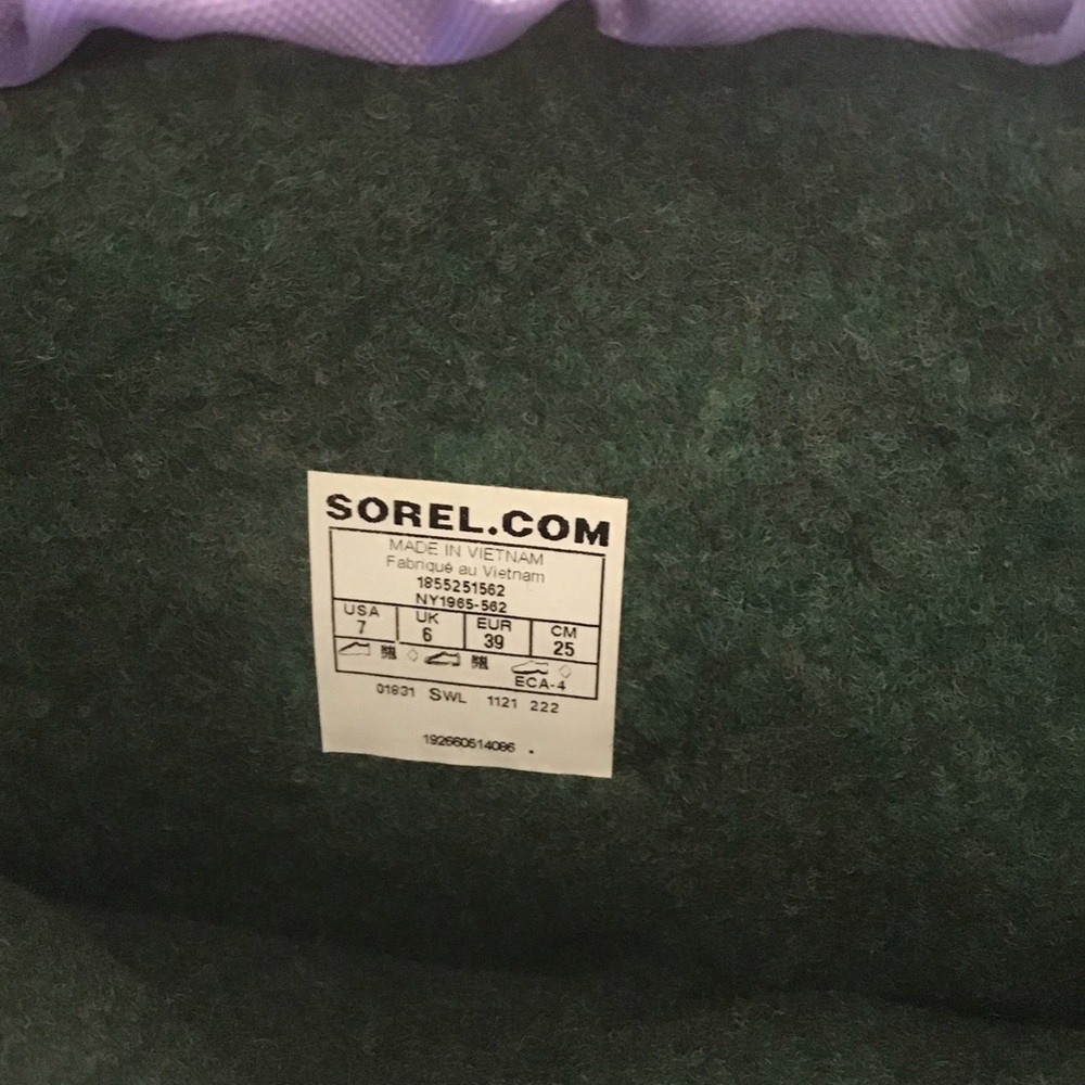 Sorel rain and snow boots purple Sz 7 - Picture 8 of 8